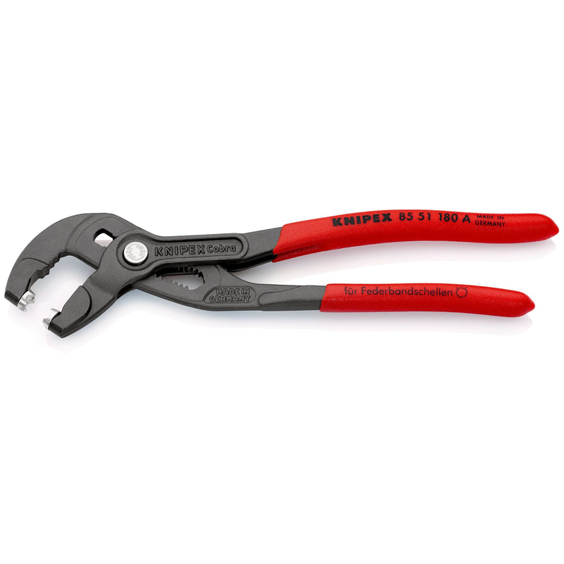 Knipex - Wasserpumpenzange Federbandschellenzange 85 51 180 A SB