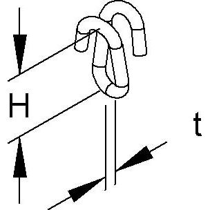 Niedax - Kettennotglied EKLIPS-BF.-Zubehör NF-4 − 100 Stück