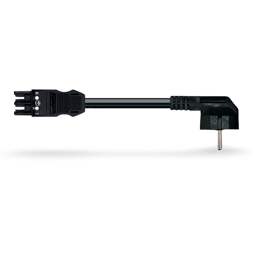 WAGO - Konfektionierte Leitung für steckbare Gebäudeinstallation Anschlussleitung 771-9993/306-301 3x1,5mmq schwarz