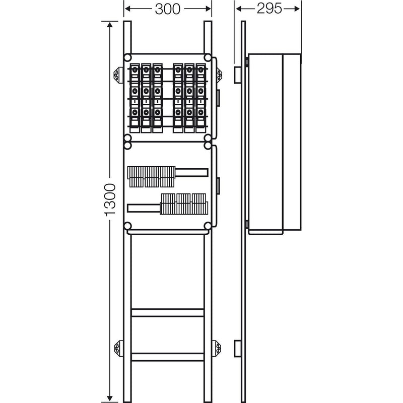 Hensel - Verteilerschrank für Energieversorgung Erweiterung Mi EV 11kW 0000 f.6 Ladep. a 11kW