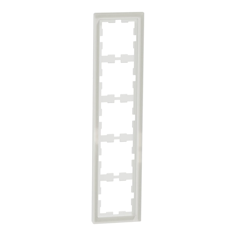Merten - Abdeckrahmen Rahmen 5f.kristallws MEG4050-6520 D-Life Glas