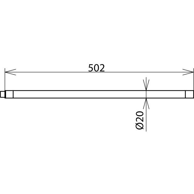 DEHN - Zubehör/Ersatzteile für Sicherheitsgeräte Verlängerung für Handöler VL HOEL 20 500 D 20mm L 500mm