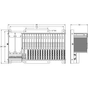 Turck - Rundsteckverbinder, feldkonfektionierbar (Industriesteckverbinder) Modulträger MT16-2G/MSA excomZone-1-Modulträ