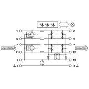 Phoenix Contact - Überspannungsableiter für Informations-/MSR-Technik Überspannungsschutz-Gerät PT-IQ-5-HF+F-5DC-PT für HF Anwendungen