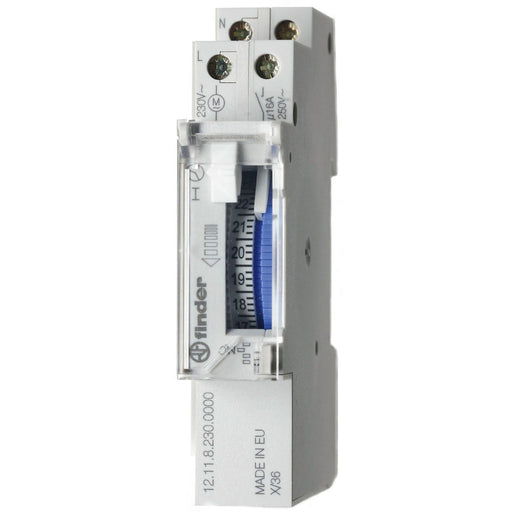 Finder - Verteilerschaltuhr analog Schaltuhr 12.11.8.230.1000 1S, 16A − 1 Stück by Finder
