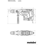 Metabowerke - Bohr- und Meißelhammer (elektrisch) Kombihammer KHEV 8-45 BL