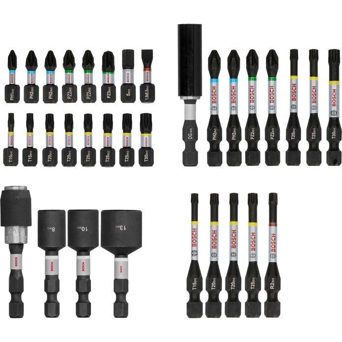 Bosch - Bit-Set PRO Impact Schrauberbit 2608521U76VE(33) Set, 33-tlg. − 3 Packung