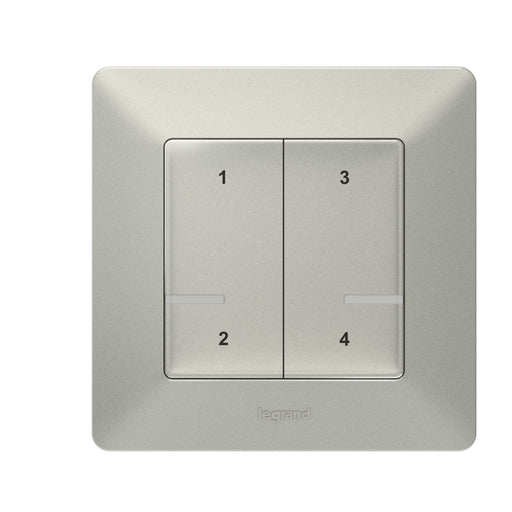 Legrand - Funksender Szenentaster 4-fach Legrand 752368 Aluminium