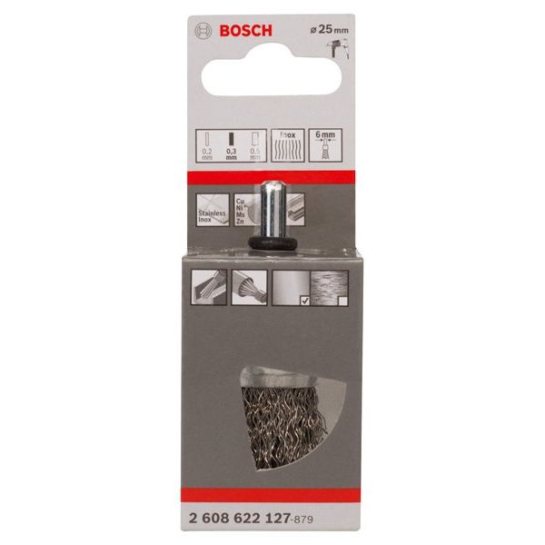 Bosch - Rotierende Drahtbürste PRO Stainless Steel clean 2608622127 Pinselbürste gerader