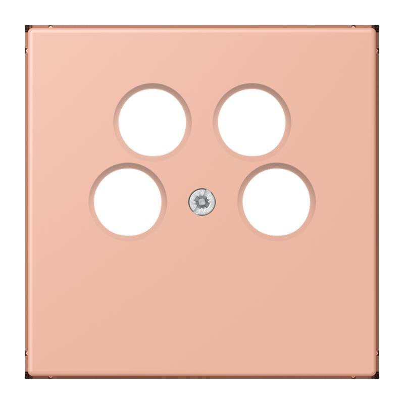 Jung - Einsatz/Abdeckung für Kommunikationstechnik Abdeckung für SAT-TV LC 990-4 SAT2 231 rose clair (32102)