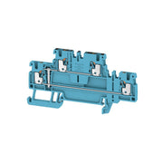 Weidmüller - Durchgangs-Reihenklemme Klemme A2T 1.5 VL BL PUSH IN, 1.5 mm² − 50 Stück