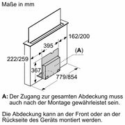 Bosch - Zubehör/Ersatzteile für Dunstabzugshauben Einbausatz Montageset DSZ1WW1M1 f. abnehmb. Lüfter