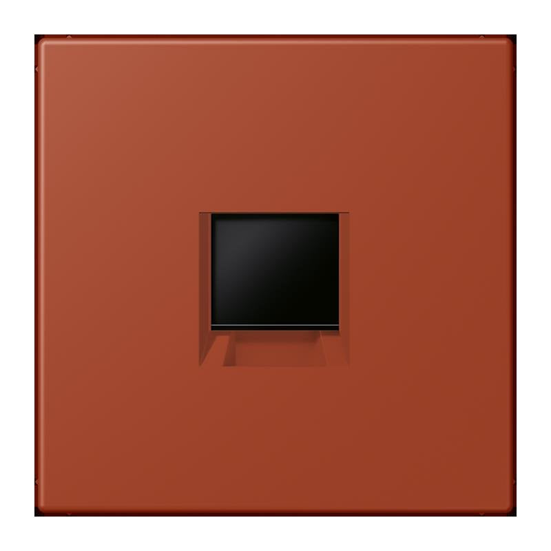 Jung - Einsatz/Abdeckung für Kommunikationstechnik Abdeckung (gerastet) LC 1969-1 WE 232 locre rouge (32110)