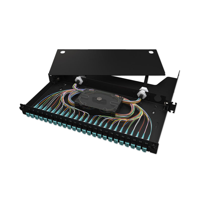 Corning - Patchpanel LWL LWL-Gehäuse ausziehbar LAN1-48AD-PGTL-B vorbestückt