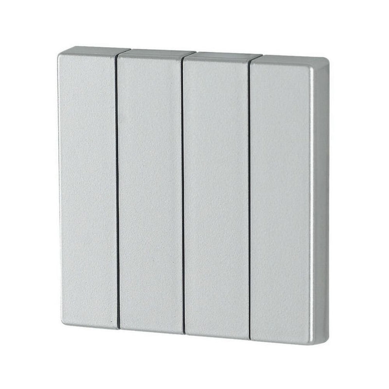 Eaton - Abdeckung/Bedienelement für Installationsschalterprogramme Wippe 4-fach CWIZ-04/33 silber glänzend