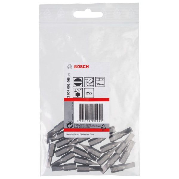 Bosch - Bit Schrauberbit Extra-Hart S 2607001465 1,0 x 5,5 25 mm