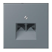 Jung - Einsatz/Abdeckung für Kommunikationstechnik Abdeckung für IAE/UAE LC 969-2 UA 251 gris 59