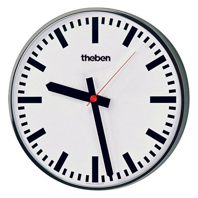 Theben - Uhr Wanduhr, einseitig OSIRIA 241 BR-EIB Balkenziffern