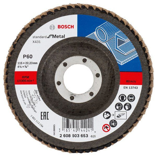 Bosch - Trenn-/Schleifscheibe Fächerschleifscheibe X431 2608603653 Standard for Metal