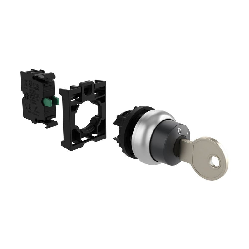 Eaton - Frontelement für Wahlschalter Schlüsseltaste RMQ-Titan M22-WRS-K10-BVP rastend, 2 Stellunge