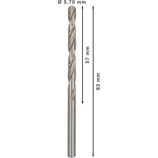 Bosch - Bohrer PRO Metal HSS-G 2608585495 Spiralbohrer 5,7 x