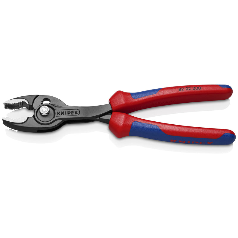 Knipex - Wasserpumpenzange Frontgreifzange 82 02 200 schwarz atramentiert − 6 Stück