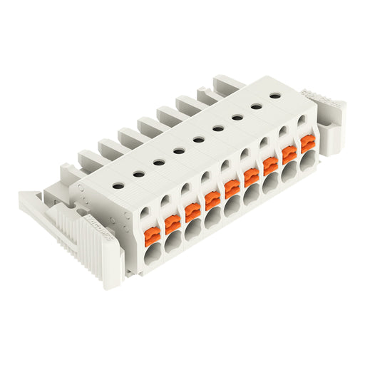 WAGO - Kabelsteckverbinder für Leiterplattensteckverbinder 1-Leiter-Federleiste 2721-109/037-000 Push-inCAGECLAMP,lgr − 25 Stück