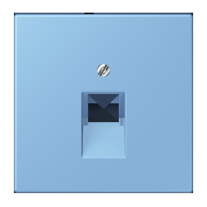 Jung - Einsatz/Abdeckung für Kommunikationstechnik Abdeckung für IAE/UAE LC 969-1 UA 256 bleu ceruleen 59