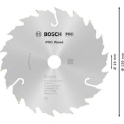 Bosch - Kreissägeblatt PRO Wood Kreissägeblatt, 2608640775 130 x 2 x 16 mm, Z18