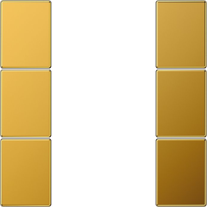 Jung - Abdeckung/Bedienelement für Installationsschalterprogramme Tastensatz, 3fach LS 503 TSA GGO komplett − 1 Stück