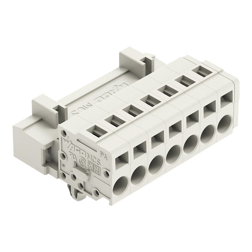WAGO - Kabelsteckverbinder für Leiterplattensteckverbinder 1-Leiter-Stiftleiste 721-607/018-000 CAGECLAMP,2,5mm²,lgr − 50 Stück