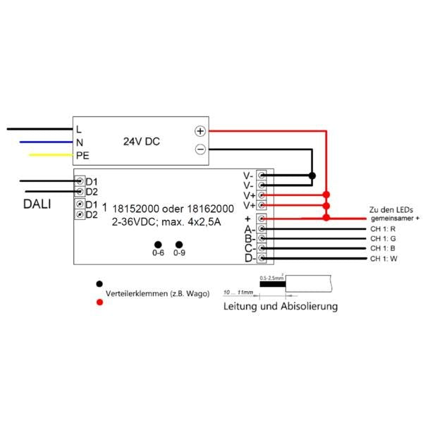 Brumberg Leuchten - LED-Betriebsgerät LED-Dimmer 18152000 4-Kanal DALI