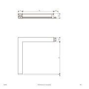 EVN Lichttechnik - Decken-/Wandleuchte LED-Anbauleuchte 24V SLVSL02 3000K, Ecke links