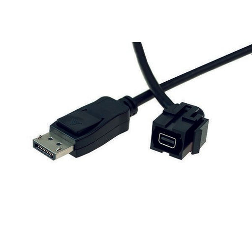Bachmann - Modulare Kupplung Keystone Mini-Displayport 917.214 DESK2 ALU BLACK