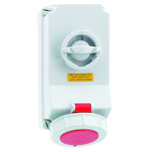 Bals Elektrotech - CEE-Steckdose abschaltbar, abgesichert (IEC 60309) Wandsteckdose abschaltbar 16050 verriegelt 32A 4p 4