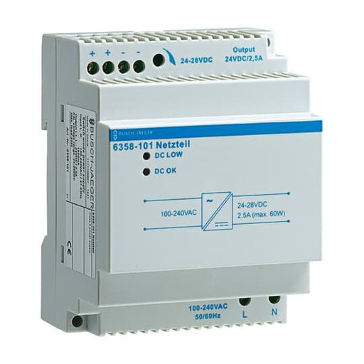 Busch-Jaeger - Zubehör/Ersatzteile für Bussystem Netzteil 6358-101 REG,230V/24V,2500mA