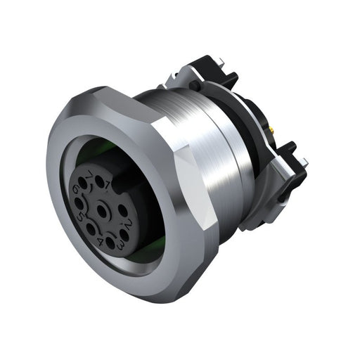 Weidmüller - Rundsteckverbinder, Einbau (PCB) Stecker SAIEM12B8S13/14SMT M12 − 25 Stück by Weidmüller
