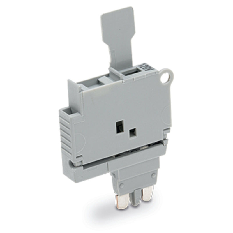 WAGO - Bauelementestecker Sicherungsstecker 2004-911/1000-867 5x20mm,grau − 50 Stück