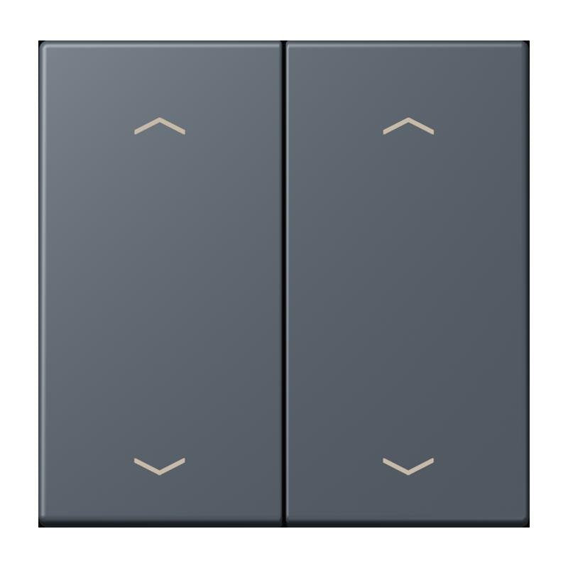 Jung - Abdeckung/Bedienelement für Installationsschalterprogramme Wippe mit Pfeilsymbolen LC 102 P 262 gris fonce 59