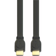 E+P Elektrik - Konfektioniertes A/V-Kabel HDMI-Flachkabel sw HDMF 1 2m