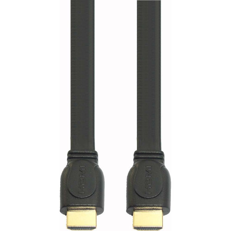 E+P Elektrik - Konfektioniertes A/V-Kabel HDMI-Flachkabel sw HDMF 1 2m