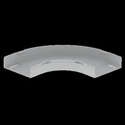 Unex - Bogen für Kabelrinne Flachbogen 90° grau 66210-48 60x200 U48X RAL7038 − 2 Stück