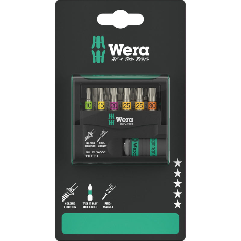 Wera - Bit-Set Bit-Check 12 Wood 05073641001 TX HF 1 SB