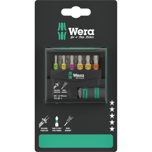 Wera - Bit-Set Bit-Check 12 Wood 05073641001 TX HF 1 SB