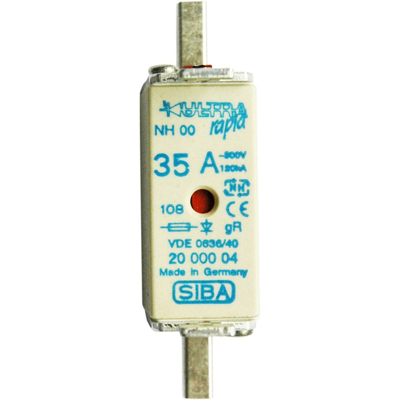 Siba - Messersicherung NH-Sicherungseinsatz 2000204.63 63A NH0 gR 500V
