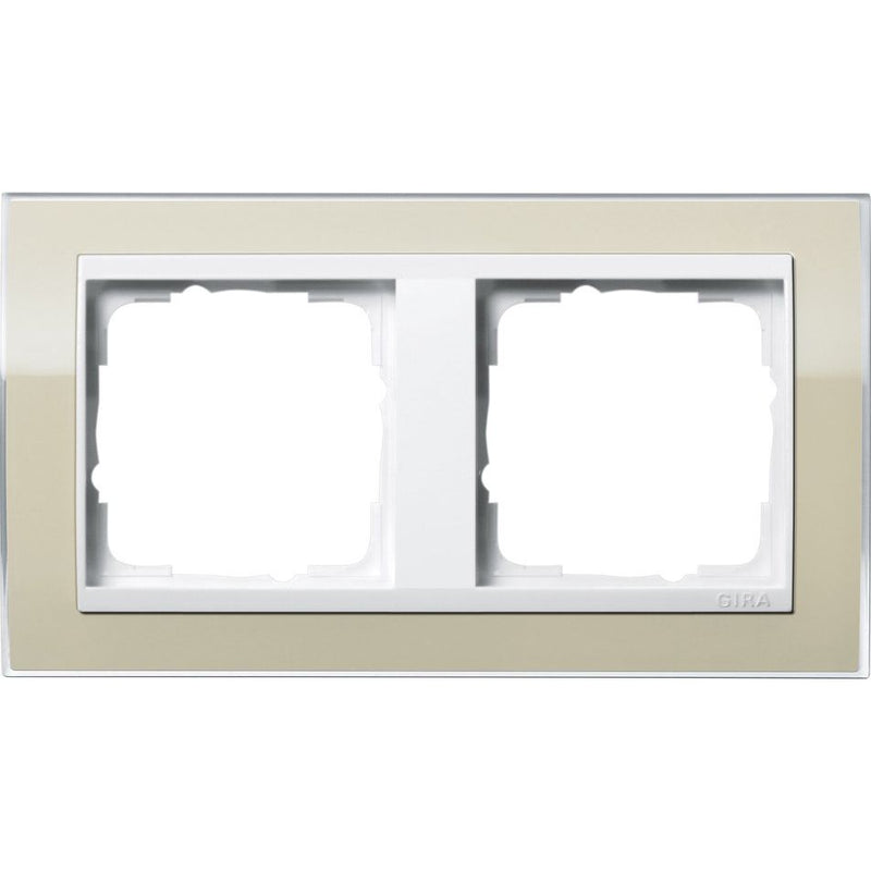 Gira - Abdeckrahmen 2fach 0212773 klar sand