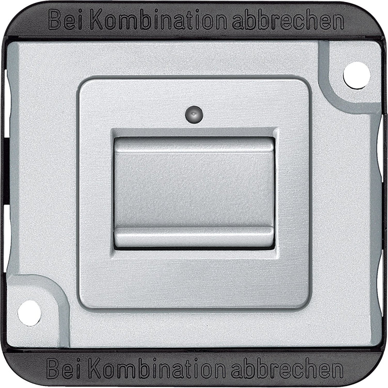 Merten - Installationsschalter Kreuzschalter-Einsatz MEG3117-7060 1-polig, mattsilber