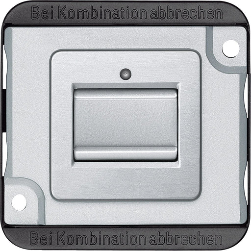 Merten - Installationsschalter Kreuzschalter-Einsatz MEG3117-7060 1-polig, mattsilber