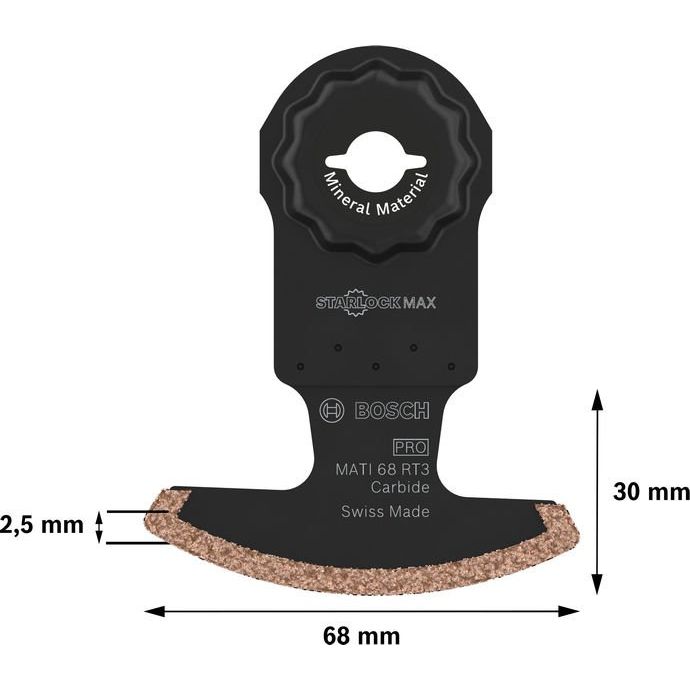 Bosch - Blatt für Oszillierer PRO MATI 68 RT3 Blatt für 2608669144 Multifunktionswerkze