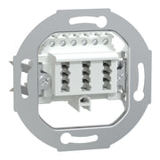 Merten - Einsatz/Abdeckung für Kommunikationstechnik TAE-Anschlussdose 3f.ws 465236 3x6 NFN